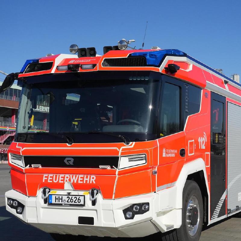 The electric firefighting vehicle